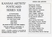 Association of Community Arts Councils of Kansas, Kansas Artists' Postcard Series title card, 4…