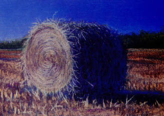 Louis J. Copt, Hay Bale Galaxy, 1990, photomechanical reproduction, 4 x 5 13/16 in., Kansas Sta…