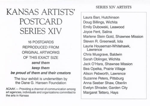 Kansas Artists' Postcard Series title card