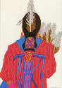 Laurie Houseman-Whitehawk, Dancer of the Plains, 1991, photomechanical reproduction, 5 13/16 x …