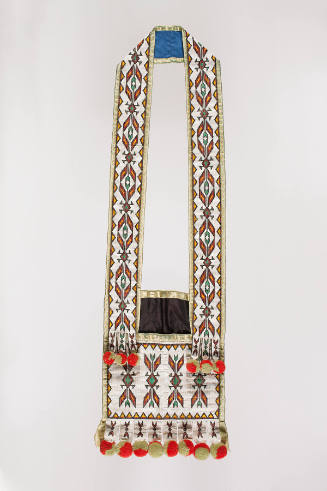 Bandolier bag with pompons
