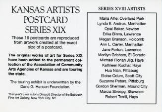 Kansas Artists' Postcard Series title card