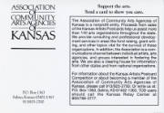 Association of Community Arts Councils of Kansas, Kansas Artists' Postcard Series title card, 1…