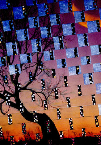 Starry Night Landscape Tapestry