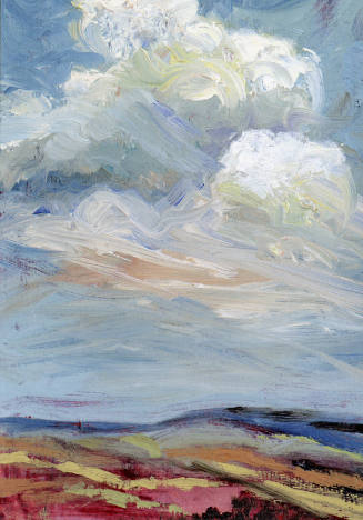 Diane Curtis, Cloud Series/Fall, 1997, photomechanical reproduction, 5 13/16 x 4 in., Kansas St…