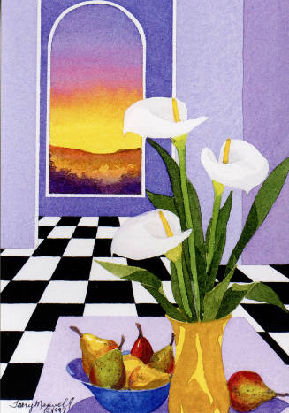 Terry Maxwell, Teq-calla Sunrise, 1997, photomechanical reproduction, 5 13/16 x 4 in., Kansas S…