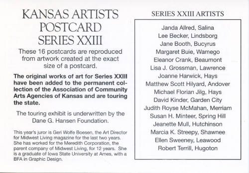 Kansas Artists' Postcard Series title card