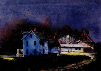 Ralph Fontenot, Night Lights, 2001, photomechanical reproduction, 4 x 5 13/16 in., Kansas State…