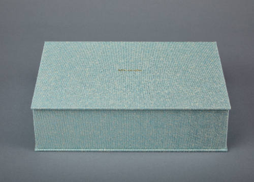 wood+paper+box, Mise-en-Scène, 2023, mixed media,
3 x 10 7/8 x 7 7/8 in., Kansas State Univers…