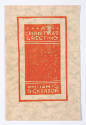 William Judson Dickerson, A Christmas Greeting, ca. 1930, linoleum cut, 5 7/16 x 3 1/2 in., Kan…