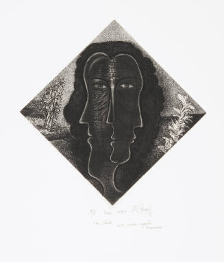 Unidentified artist
Face, 20th century
Etching on paper
IMAGE: 8 1/8 x 8 1/8 in. (206.4 x 20…