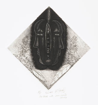 Face, 20th century
Etching on paper
IMAGE: 8 1/8 x 8 1/8 in. (206.4 x 206.4 mm)
SHEET: 19 1/…