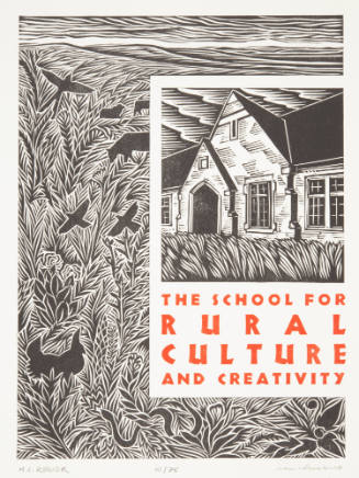 Matthew Regier and Ian Huebert, The School for Rural Culture and Creativity gift print, 2024, l…