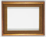 Frame for The Harvest by Maude Mitchell, mid 20th century, painted wood with velvet trim, 8 1/8…