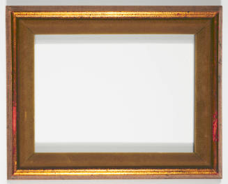 Frame for The Contentment by Maude Mitchell, mid 20th century, painted wood with velvet trim, 8…