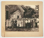 Willing Workers (Old Settlers Association) of the Beecher Bible and Rifle Church, ca. 1950, gel…