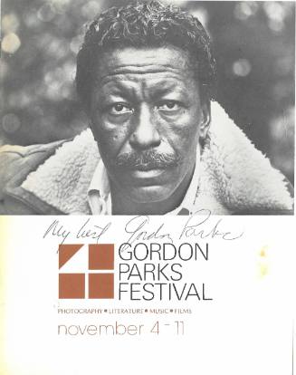 Gordon Parks Festival Brochure, 1973, photomechanical reproduction, 8 7/8 x 6 7/8 in., CM8,2024