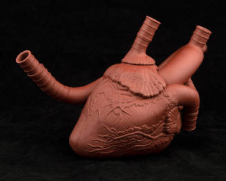 Richard Notkin, Heart Teapot: Internal Combustion, 2011, glazed stoneware, 6 7/8 x 11 x 5 1/4 i…