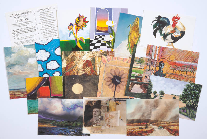 Association of Community Arts Councils of Kansas, Kansas Artists' Postcard Series XX, 1997, pho…