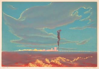 Bernard Joseph Steffen, Texas Town, ca. 1946, screenprint, 11 x 16 1/8 in., Kansas State Univer…