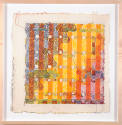 Alan Shields, Two Four Too, 1978, layered woodcut with collage and relief on handmade paper, 20…