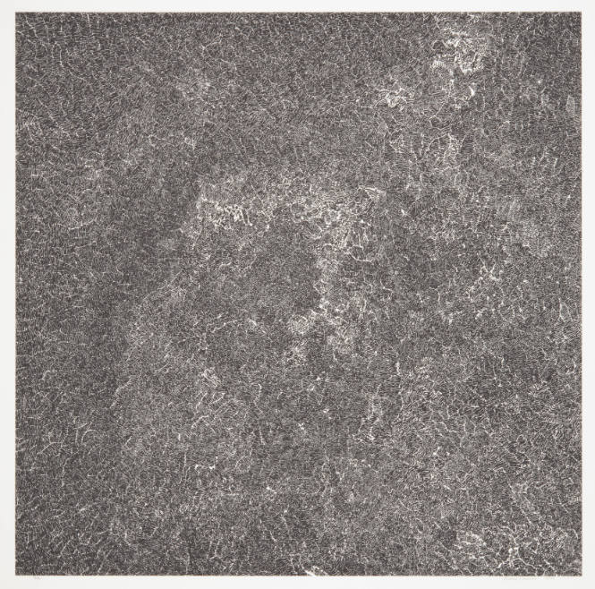 Bruce Conner, #123, 1970, offset lithograph, 19 7/8 x 20 in., Kansas State University, Marianna…