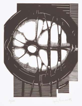 Agustín Fernández, Untitled, 1989, linocut, 13 7/8 x 10 15/16 in., Kansas State University, Mar…