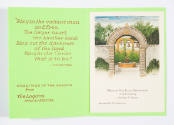 Herschel C. Logan, A Merry Christmas and a Happy New Year (Christmas card)(inside), 1984, linoc…