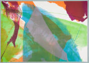 Paul Jenkins, title unknown (abstraction), 1972, lithograph on paper, 26 x 37 1/8 in., Kansas S…