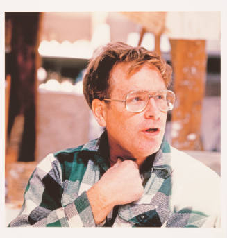 Stanley Lewis (painting professor, Kansas City Art Institute), in his studio, McGee Street, Kansas City, Missouri, October 16, 1982