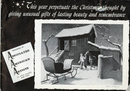 This Year Perpetuate the Christmas Thought by Giving Unusual Gifts of Lasting Beauty and Remembrance: Presented by Associated American Artists