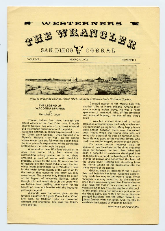 The Wrangler, March, 1972, Volume 5, Number 1