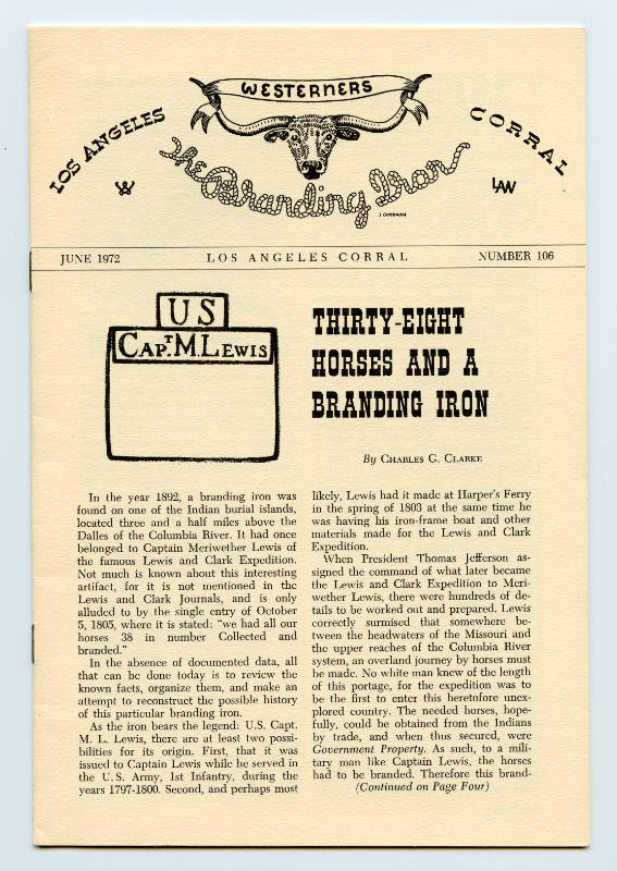 The Branding Iron, June 1972, Number 106