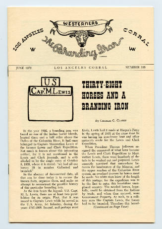 The Branding Iron, June 1972, Number 106