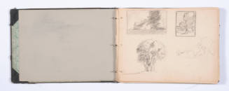 1920s sketchbook with studies for prints