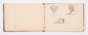 Herschel C. Logan, 1920s sketchbook with studies for prints, 1922 - 1924, graphite, 10 x 13 3/8…