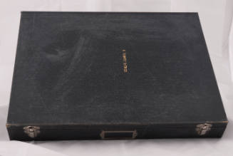 E. Hubert Deines inscribed print storage box