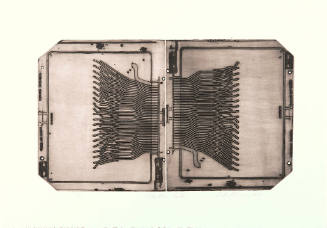 Robert Broner, Electric Eel, published 1969, found form relief on paper, 13.5 x 23 in., Kansas …