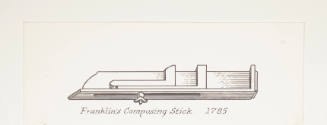 Herschel C. Logan, Study for The American Hand Press (Franklin's composing stick attached to 20…