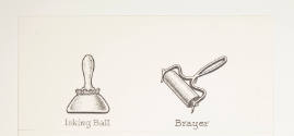 Herschel C. Logan, Study for The American Hand Press (hand roller attached to 2019.156hh), 1980…