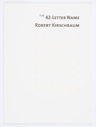 The 42-Letter Name (booklet)