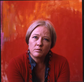 Philomene Bennett (painter), in her studio, Central Street, Kansas City, Missouri, January 5, 1979