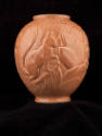 Waylande Gregory, Squirrel Vase, ca. 1930, glazed earthenware, 7 in. diameter x 8 1/2 in. heigh…