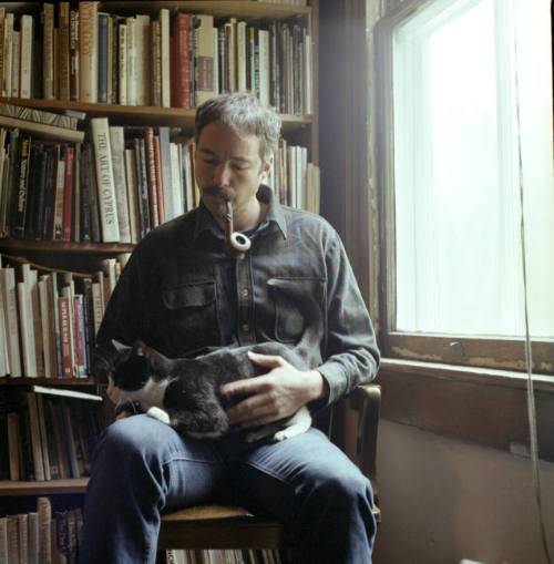 	David Melby (painter), in his home, Leavenworth, Kansas, November 4, 1983