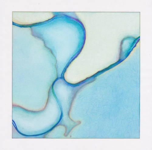 Lynn Benson, Kansas City 1951, from Waterplaces, 2012-2015, colored pencil, ink, graphite, and …