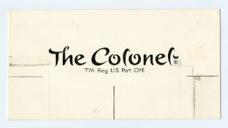 The Colonel logo designs (3  sheets)