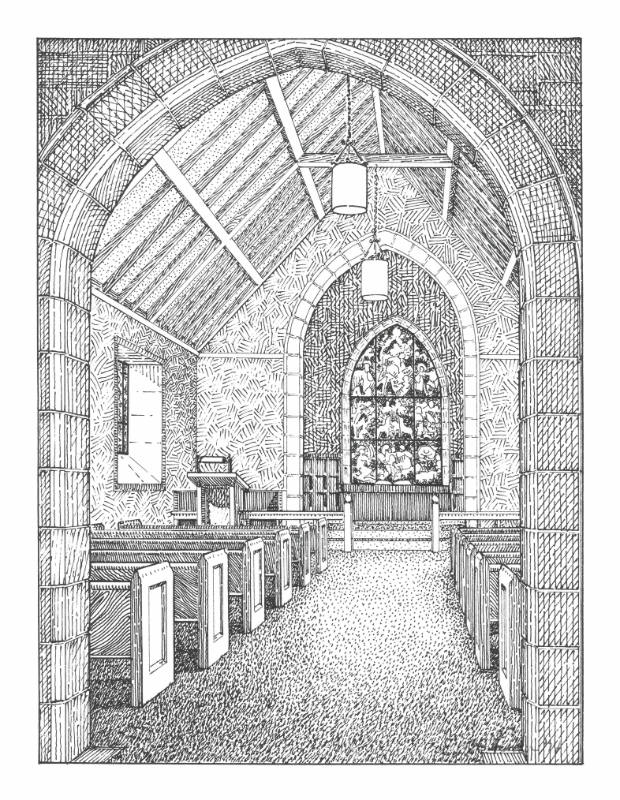 Interior of Danforth Chapel