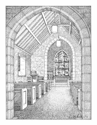 Interior of Danforth Chapel