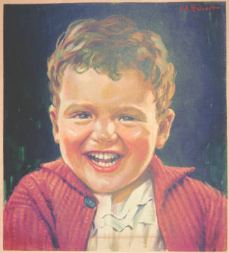 Reproduction of a painted portrait of a boy