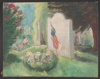 Flag Over Grave